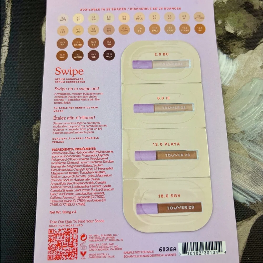 NIB Sephora Beauty Insider Foundation Sample & Primer 11 Piece Set.